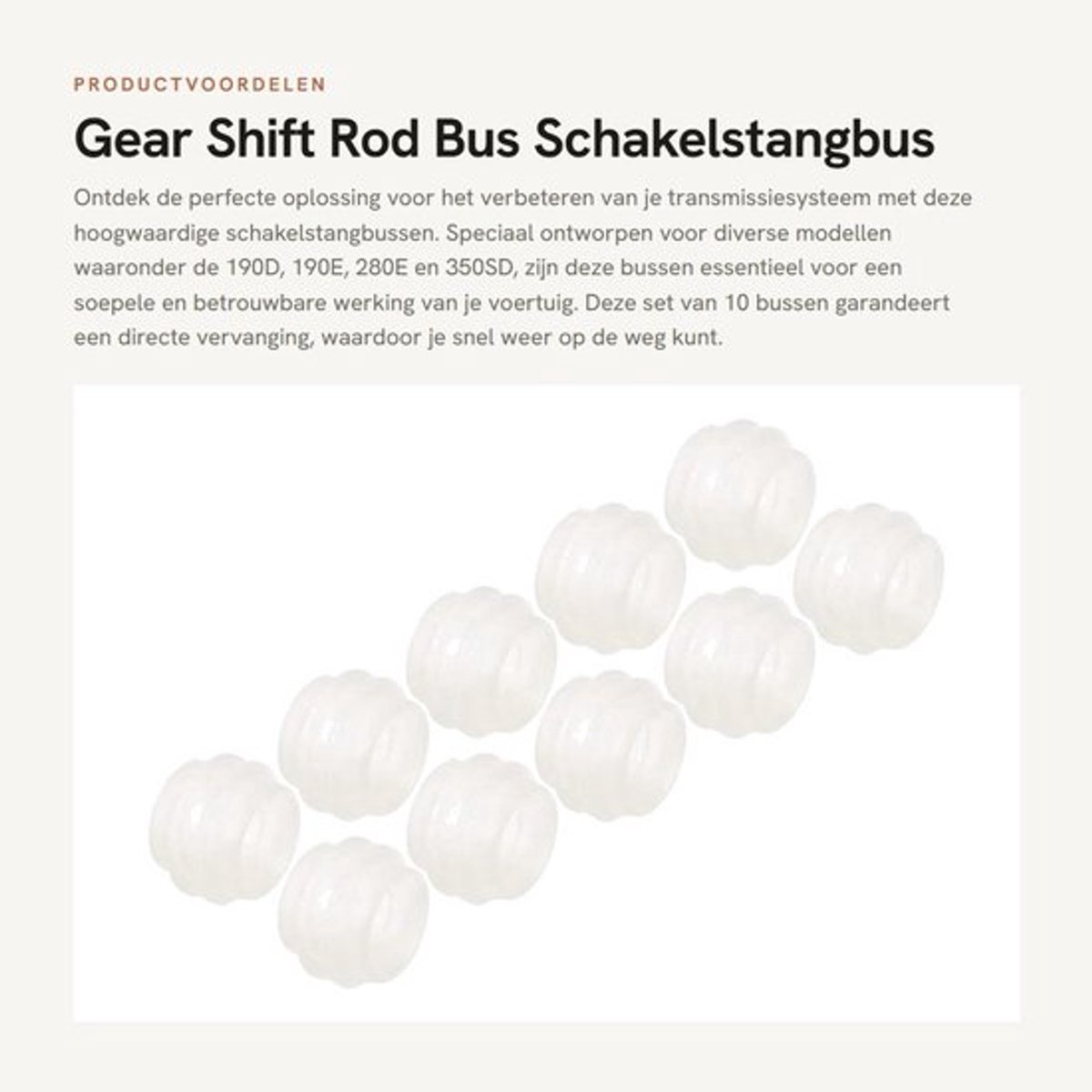 Schakelstangbus Professionele Vervanging - Transmissieschakelstangbus - Rubbermateriaal - Flexibel - Hoge Temperatuur - Lange Levensduur - Transmissiebus