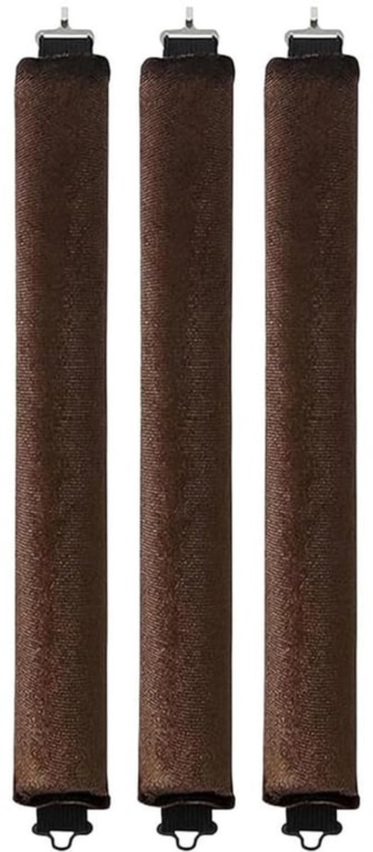 Hittevrije krultangset - Hittevrije spiraalkrultangen - Hypoallergene schuimkern - Bruin - DIY luie krultangen - Geschikt voor lang haar...