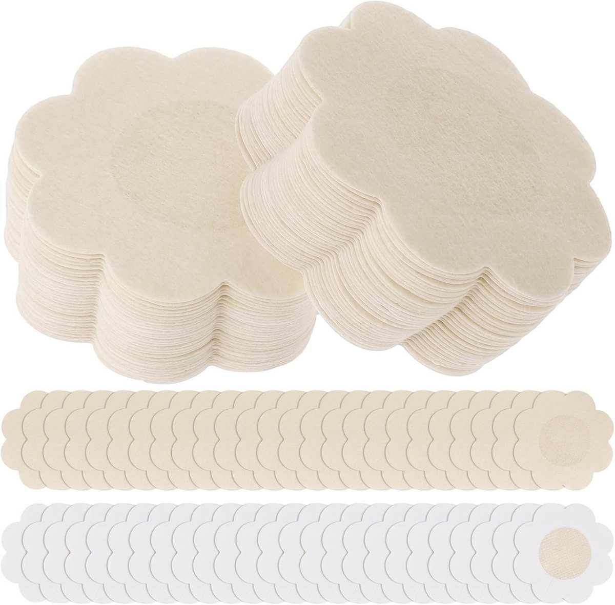 60 Stuks Zelfklevende Onzichtbare Tepelcovers - Wegwerp Nipple Stickers in Klaver Vorm voor Dames - Ideaal voor Onder Kleding en Speciale Gelegenheden