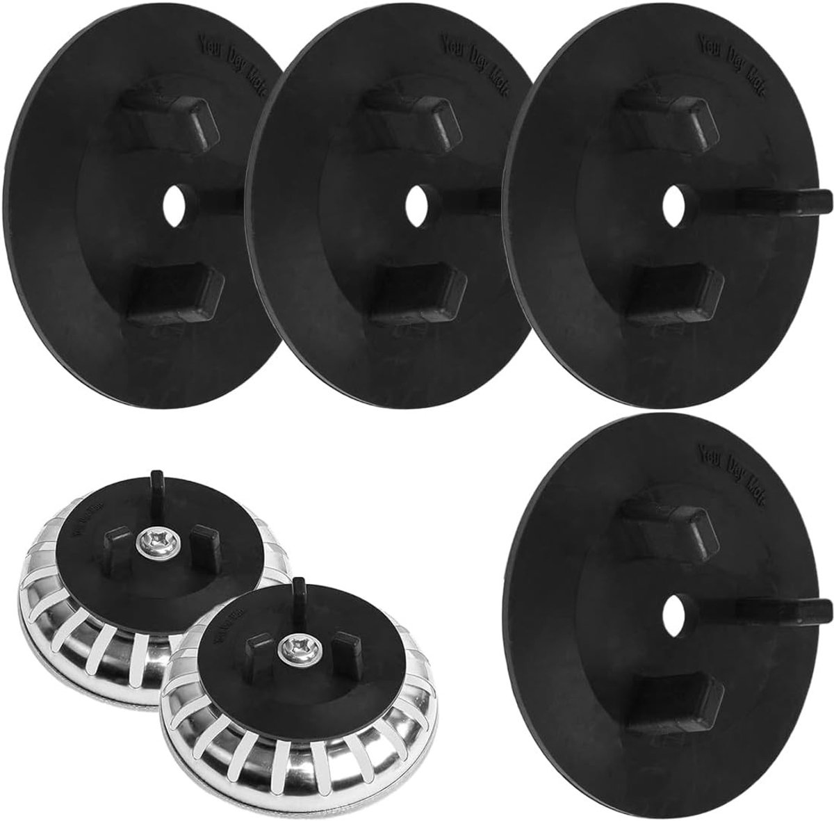 Gootsteenafdekkingen set van 4, rubberen afdichtingen voor keukenspoelbak, filteraccessoires en reserveonderdelen voor optimale afvoer en gebruiksgemak