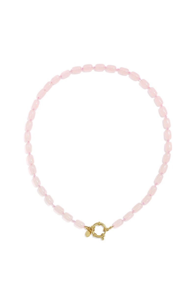 Kralenkettingen Van Roestvrij Staal, Effen Kleur, Eenvoudige, Alledaagse Serie, Damessieraden - ketting - kralenketting - zomer