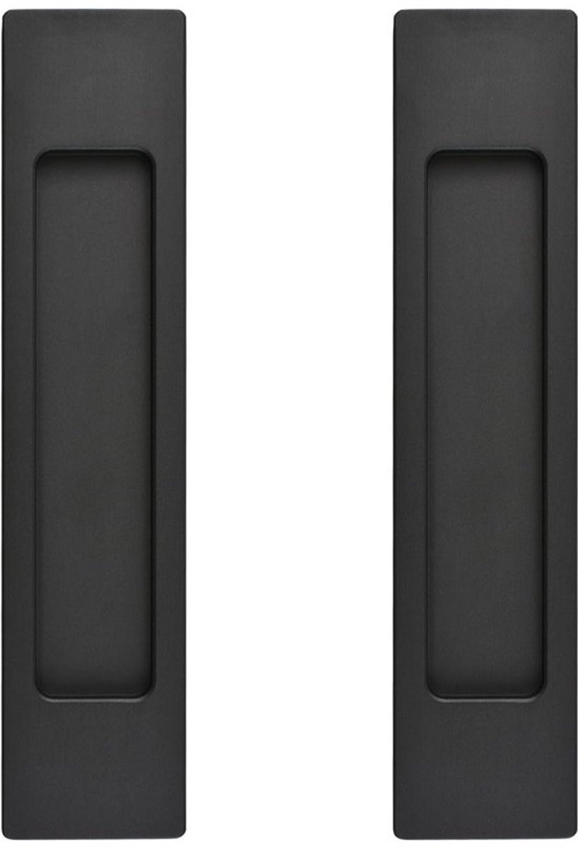Schuifdeurtrekken 18 CM - Zwarte Aluminiumlegering - Verzonken Handvat - 2 Stuks - Modern Design - Comfortabele Aanraking - Deurgrepen