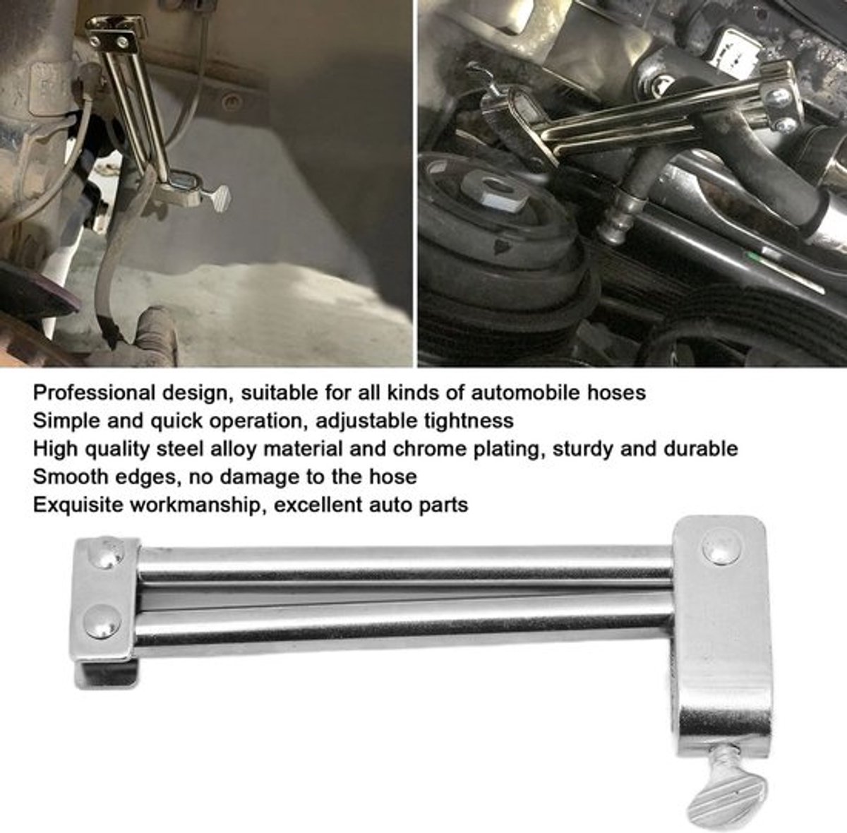 Slangklem Staaftype - Remslangklemgereedschap - Hoogwaardig Gelegeerd Staal - Lengte 14,1 cm - Professionele Autoreparatietool - Duurzaam en Roestbestendig - Slangenklem