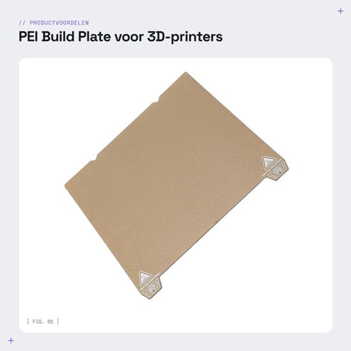 Bouwplaat Dubbelzijdig - Flexibel - PEI-coating - Compatibel met Ender 3/5 - 235x235mm - Snelle release - Printbed