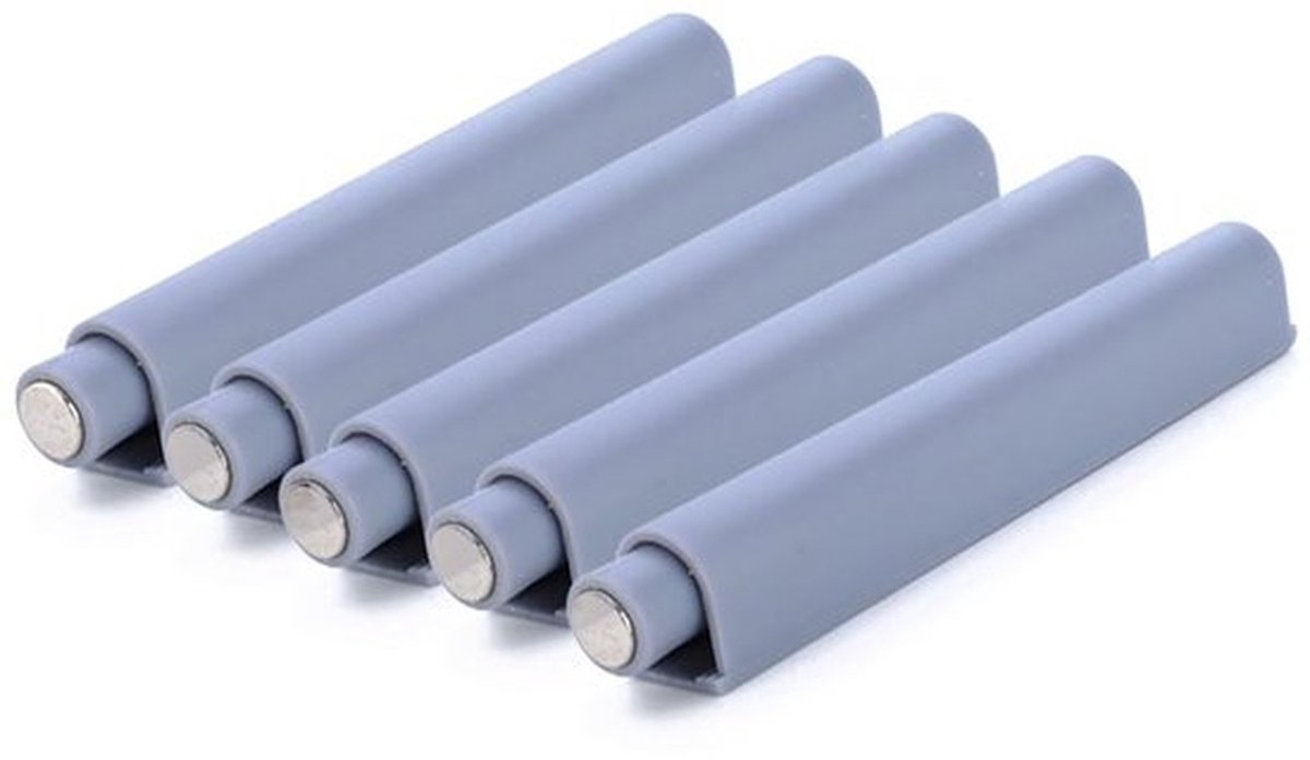 Push-to-open Systeem - 5 Stuks - Kunststof Demper Buffer - Magnetische Sluiting - Voor Kasten/Lades - Hoogwaardig ABS Materiaal - Druksluitsysteem