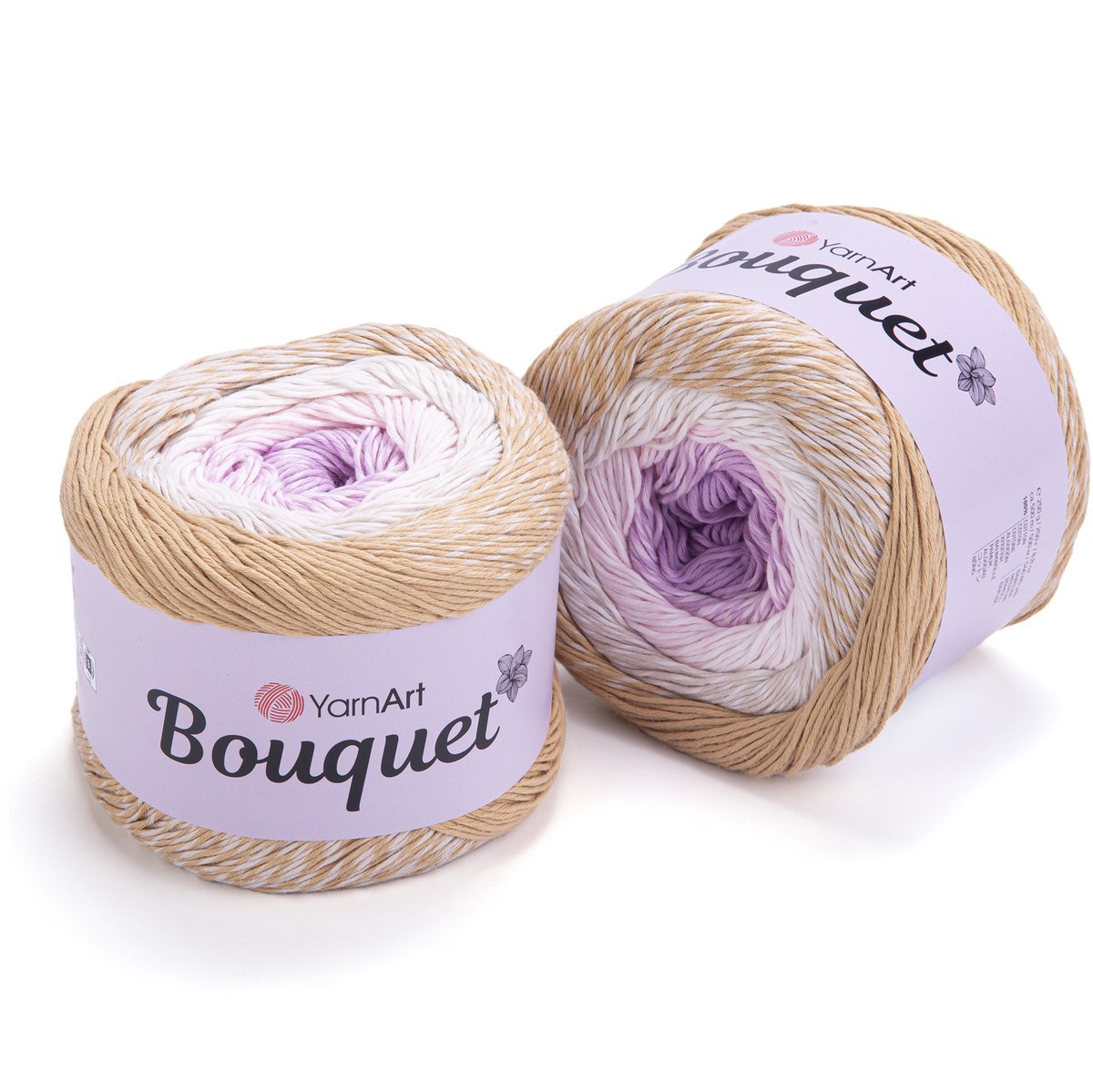 YarnArt Bouquet Verloopgaren (Gradient Cake) - 100% Katoen - voor Haken en Breien - 250g / 500m - Kleur 708