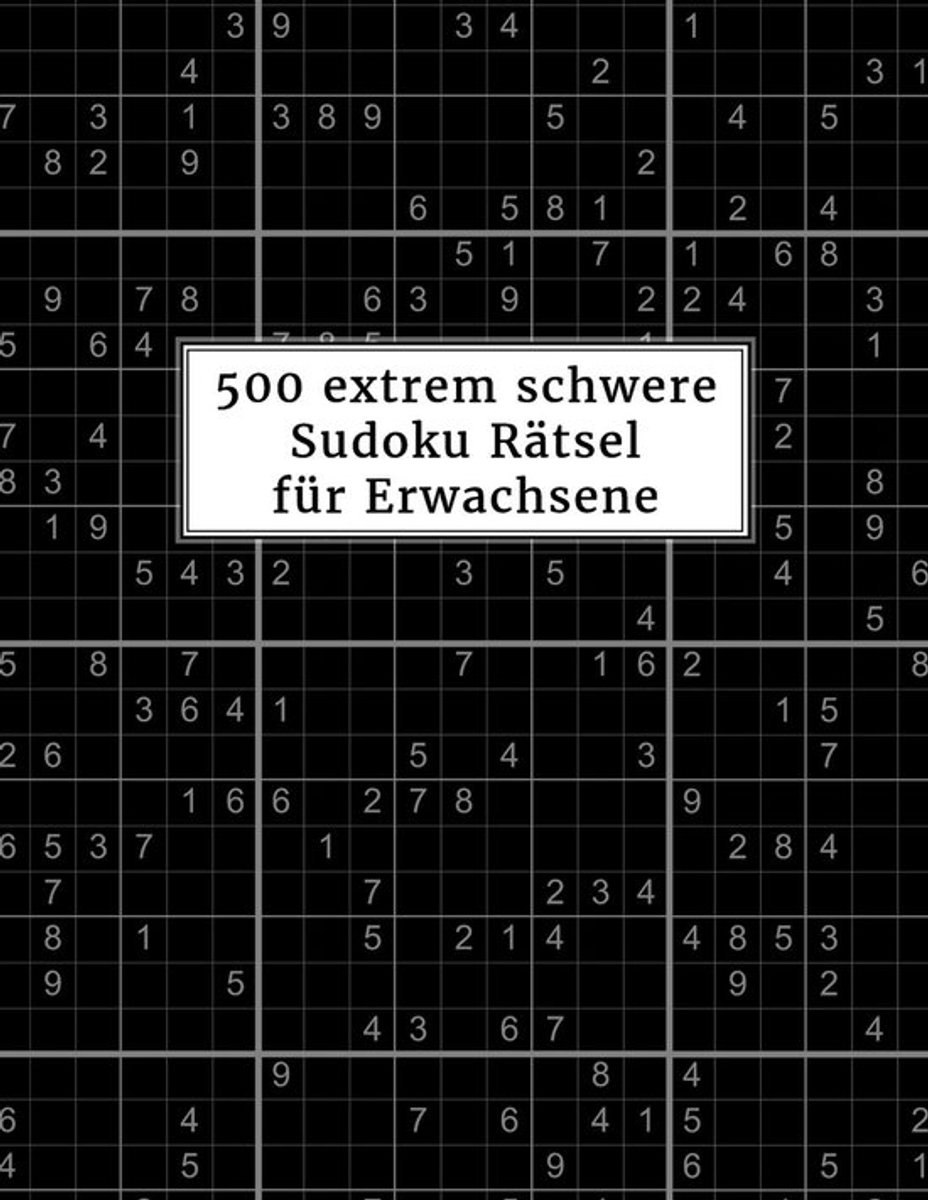 SnelShoppen - 500 Extrem Zware Sudoku Rätsel voor Volwassenen | Sudokuboek met Oplossingen | Perfect voor Professionals | Ideaal voor Breintraining en