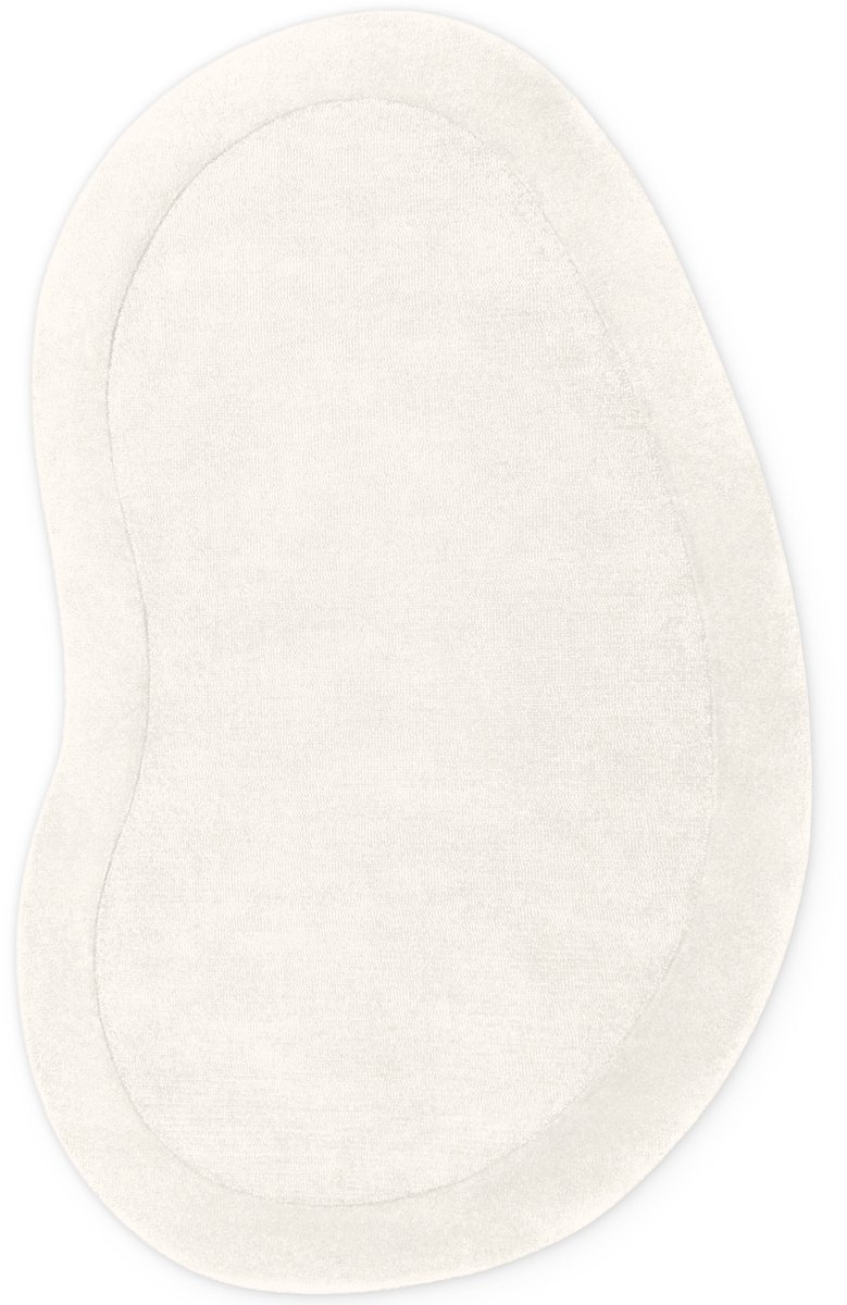 Villeroy & Boch - Organisch Wollen Vloerkleed - Kivi - Creme - Laagpolig Tapijt - 125x200 cm