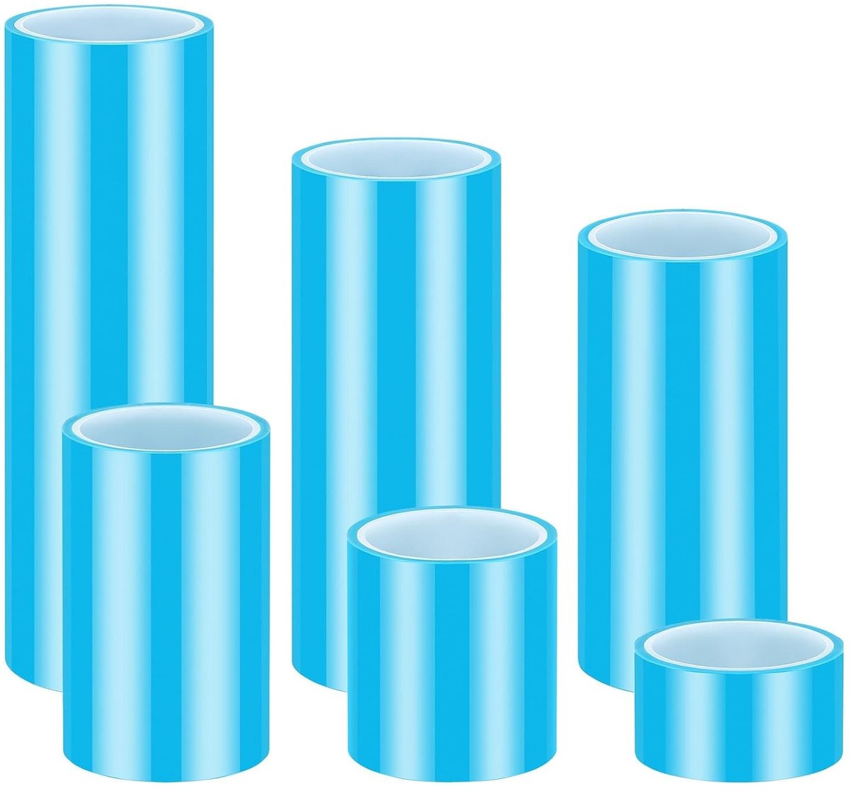 Traceless Epoxy Tape voor Creatieve Resin Projecten, 6 Rollen, Gemakkelijk te Verwijderen, Ideaal voor DIY Crafting en Flux Tafelconstructie