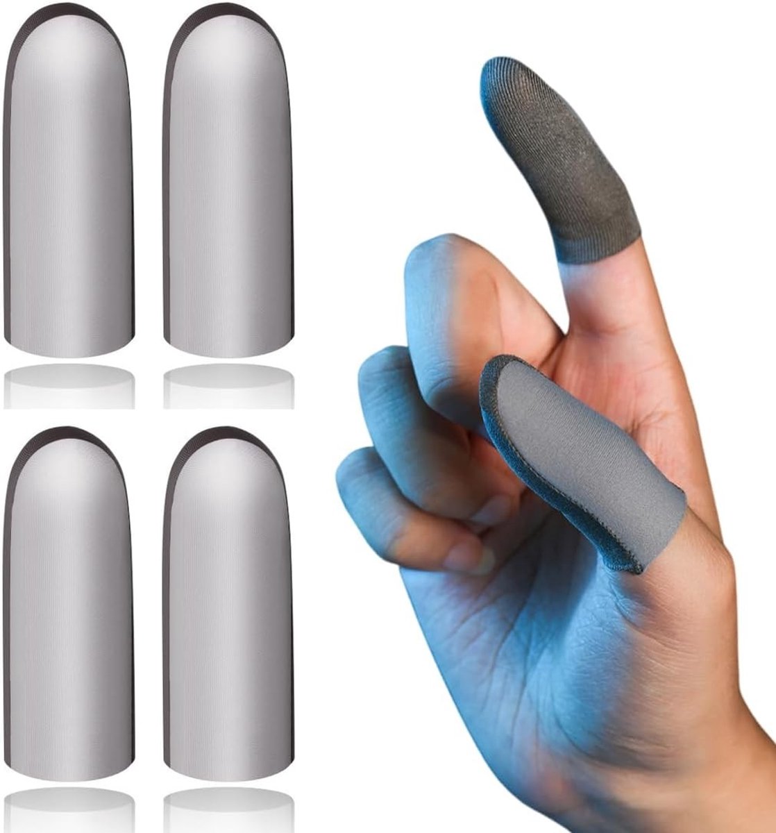 Set van 4 Lichtgevende Gaming Handschoenen voor Mobiele Spellen - Ideaal voor E-Sports en Comfortabel Gebruik
