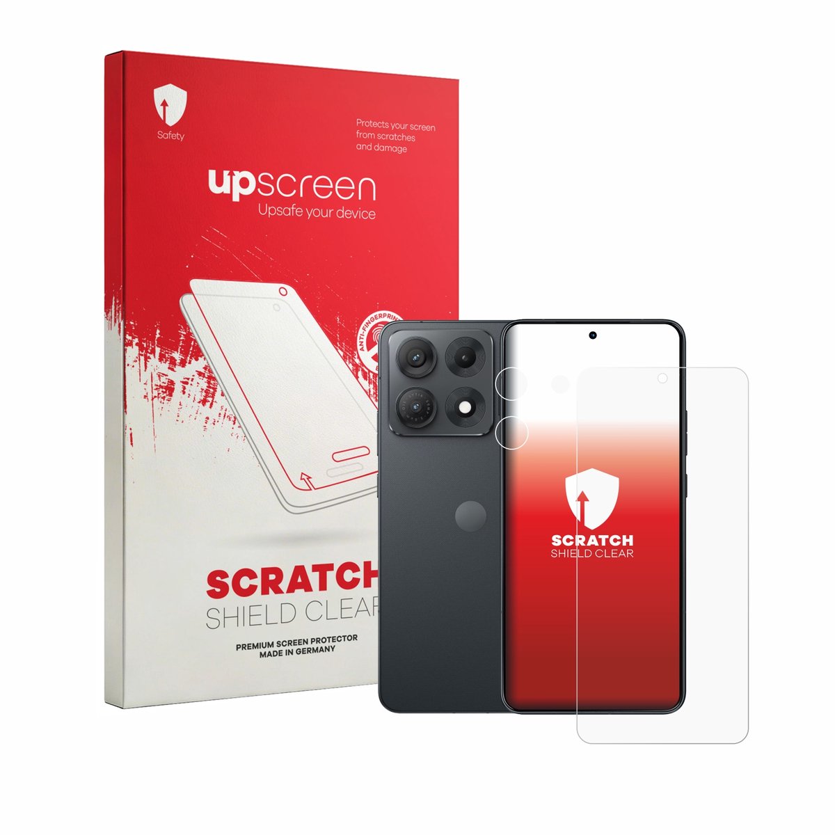 upscreen - Screenprotector voor Motorola Edge 70 Max (Voor+Camera) - Folie Beschermfolie transparant