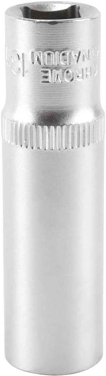 Diepe 13mm 6-Point Dopsleutel met 3/8 inch Aandrijving en Verchroomde Afwerking voor Professioneel Gebruik
