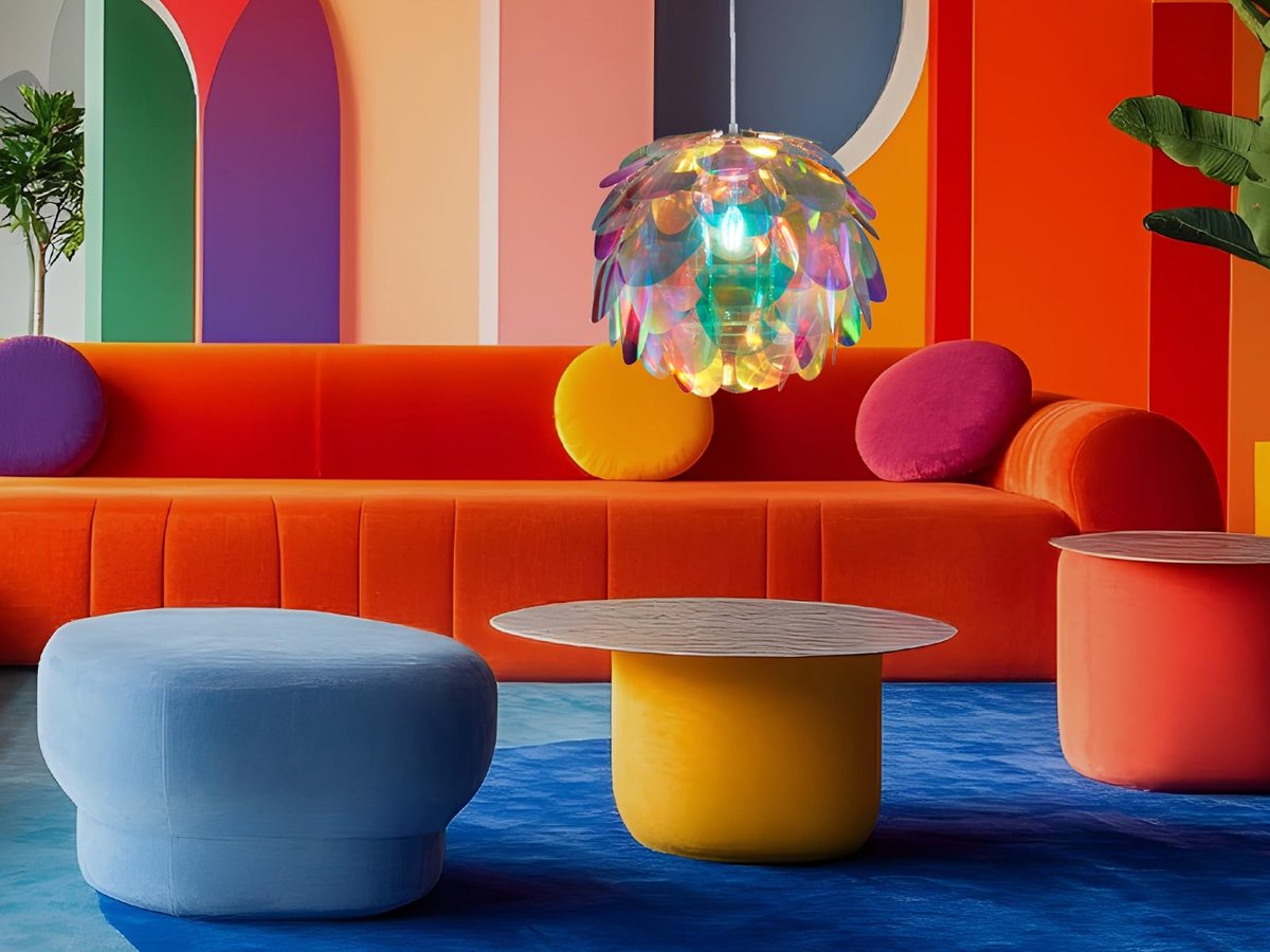 SnelShoppen - Hanglamp Clover, Acryl, E27, Chroom, 40x40x150 cm - Moderne Verlichting voor Woonkamer, Keuken, Eetkamer en Slaapkamer