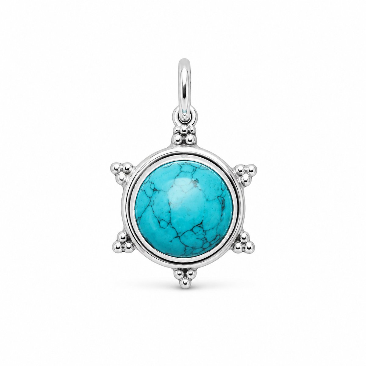 House of Jewels - Turquoise Hanger - 925 Zilver - Turkoois Hanger
