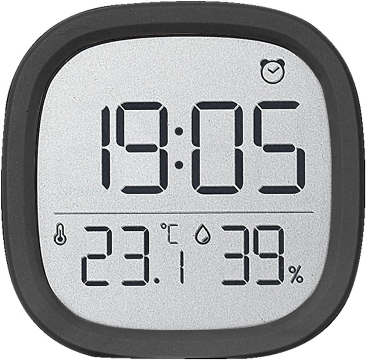 Digitale wekker met thermohygrometer - compact ontwerp - datum, temperatuur en luchtvochtigheid - ShopVlot
