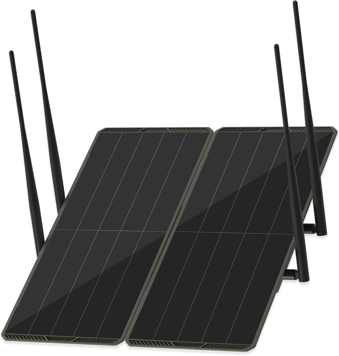 30W zonnepaneel buiten Dual Band 5.8G/2.4G WiFi Repeater Extender Booster,300m Dekking 1200Mbps,30000mAh - ShopVlot