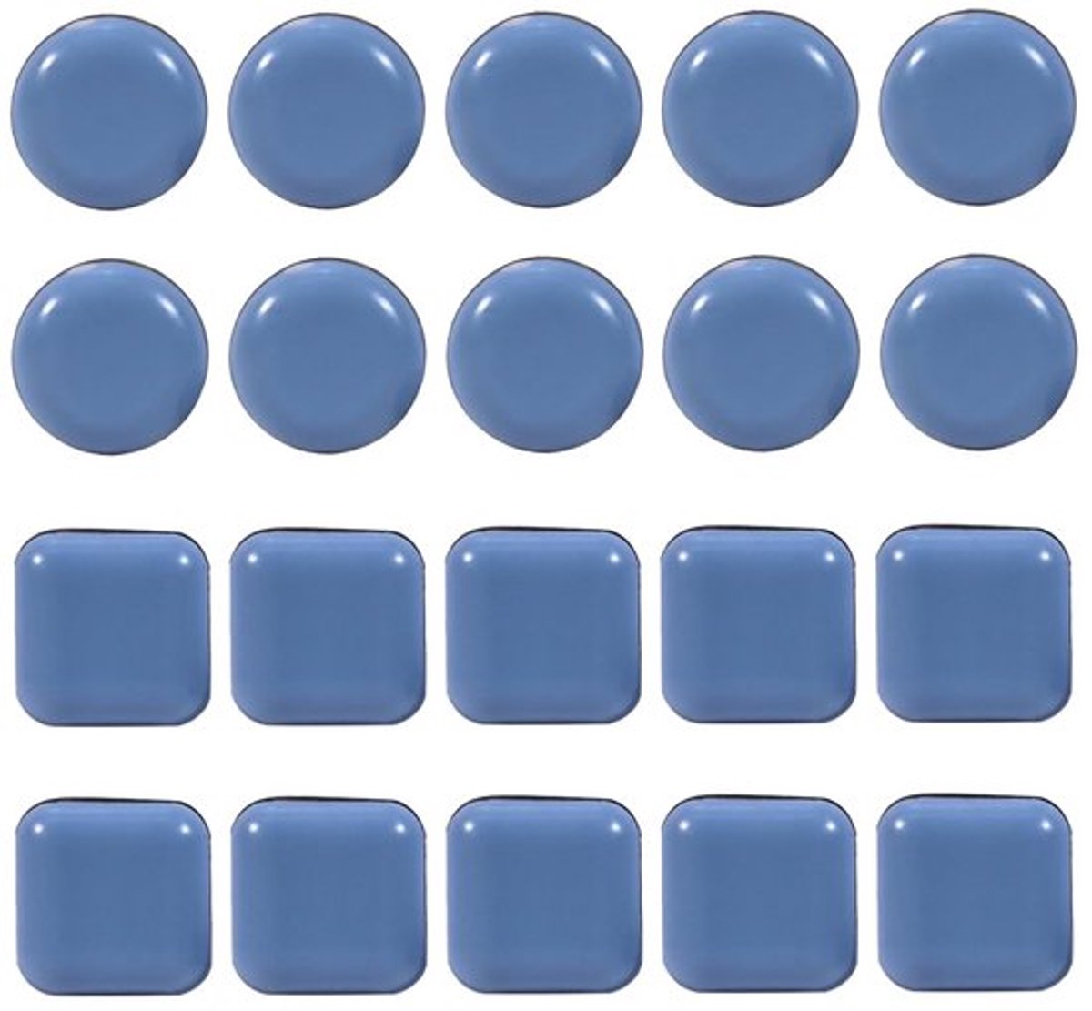 Meubelglijders Teflon - Zelfklevend - 20 Stuks - Voor Zware Meubels - Bescherming Houten V