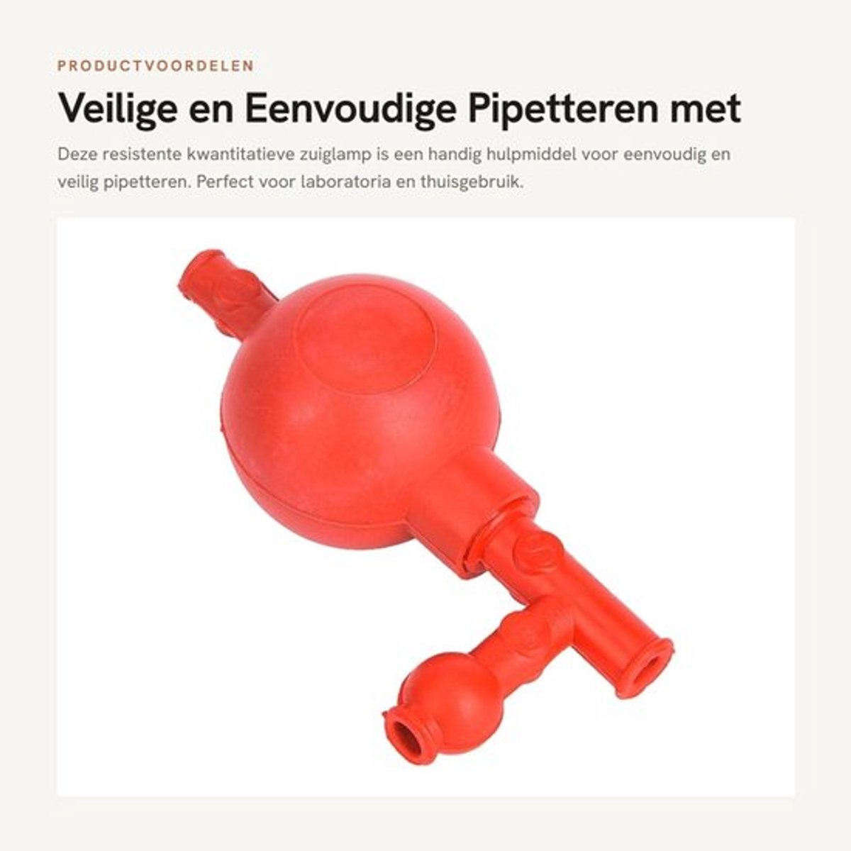 Zuiglamp Resistent - Pipetflesje - Rubbermateriaal - Veilig Gebruik - Eenvoudig en Handig - 3 Openingen - Pipet