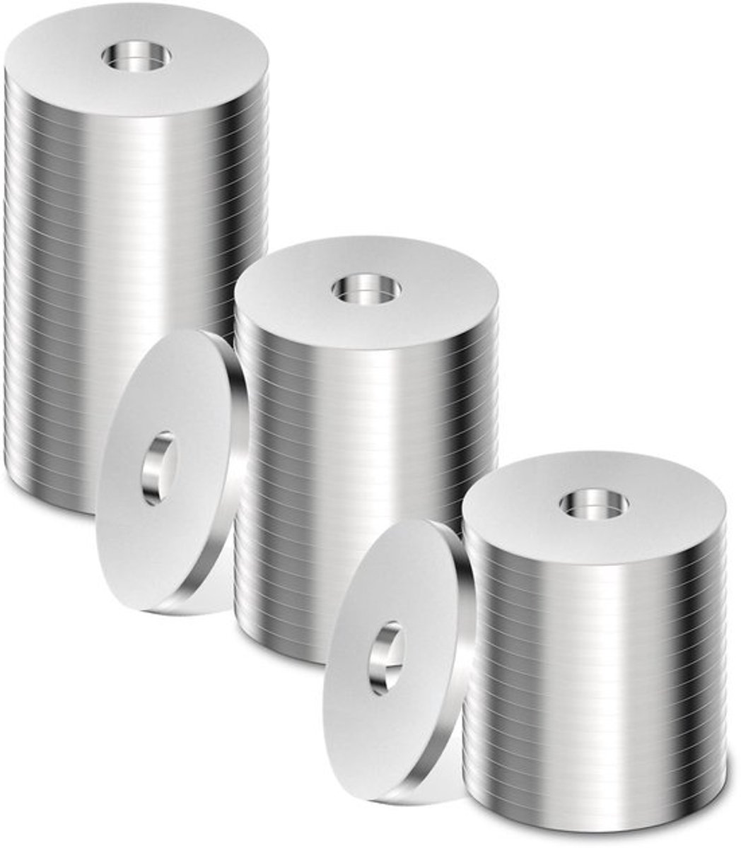 DKBT 50 stuks M4 sluitringen M4 x 25 mm roestvrij staal 304 A2 carrosserieschijven sluitringen roestvrije U-ringen platte sluitringen voor schroeven, moeren, schroefdraadstang, bouten