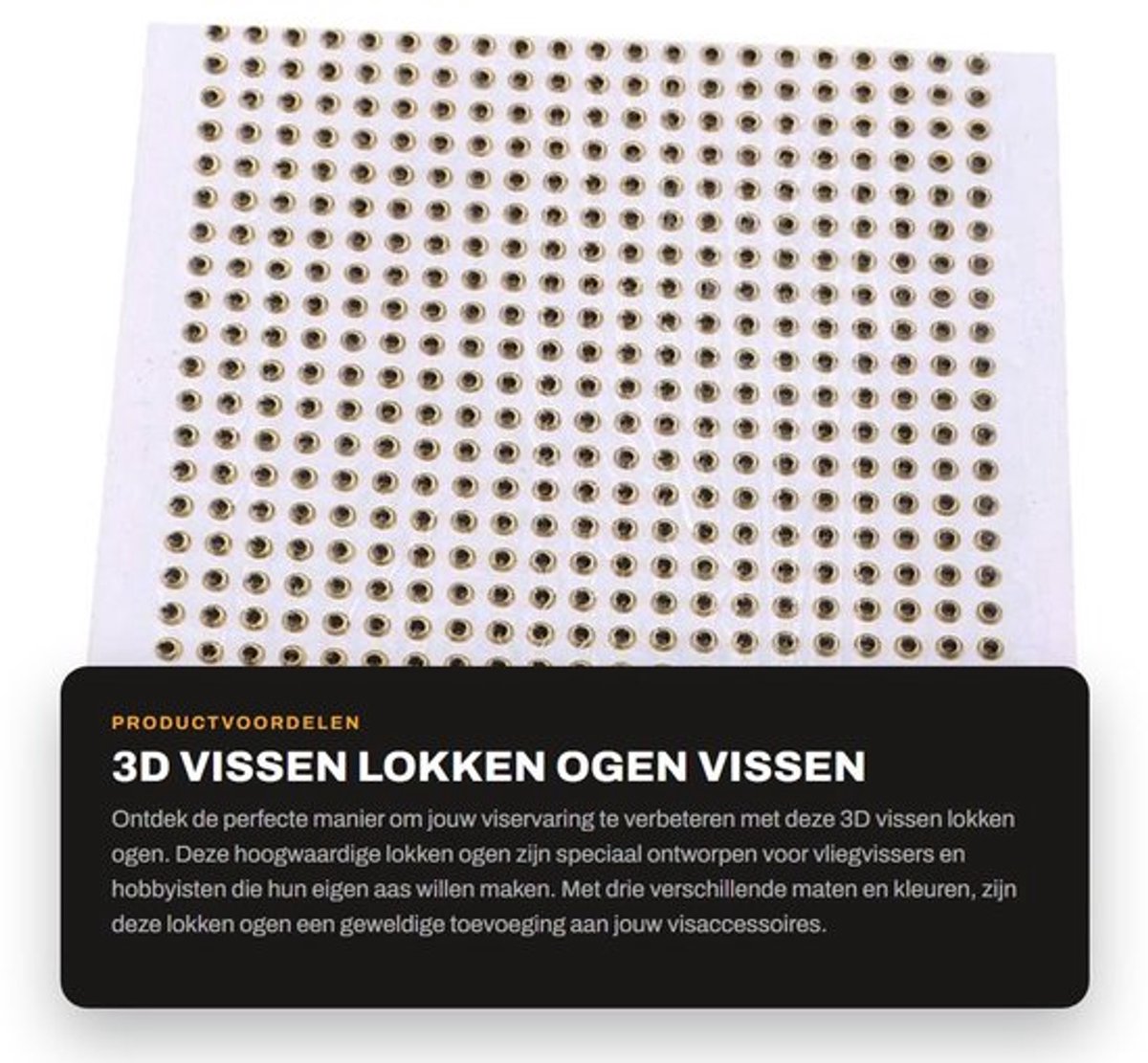 Vissenlokken 3D Ogen - 500 Stuks - 3/4/5mm - Vliegen Binden - DIY Lokken Maken - Sterke Kleeflaag - Duurzaam Epoxymateriaal - Vishaak