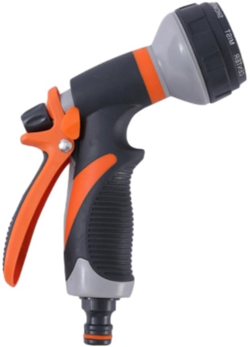 Tuinslangpistool 8 Verstelbare Spuitpatronen - Hoge Druk Spuitkop - Duurzaam - Antislip Handvat - Geschikt voor Tuinieren - Watergeven en Schoonmaken - Tuinspuit