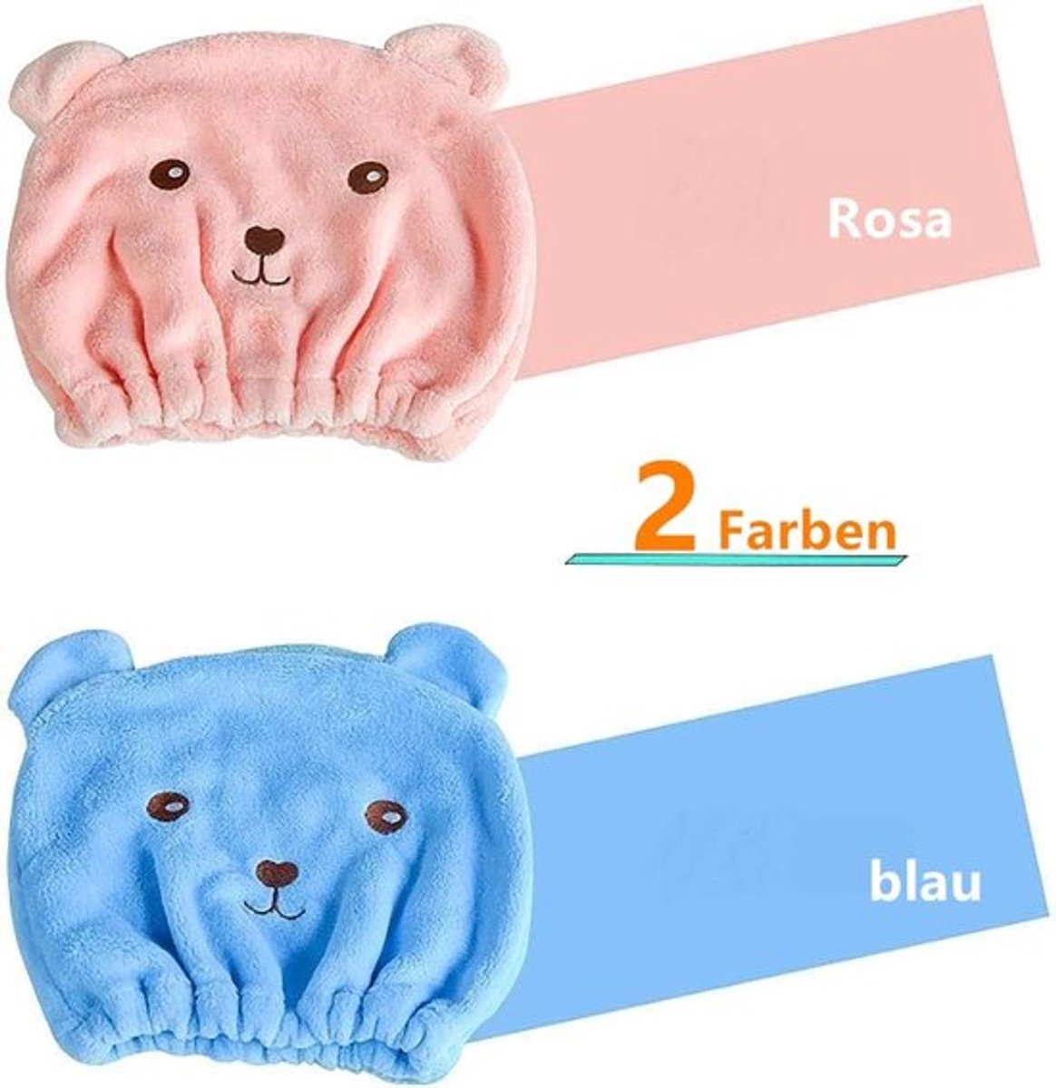 Haarhanddoek Microvezel - Waterabsorberend - Snelle Droging - Tulband - Kappe - Polsband voor Droge Mouwen - Haarturban