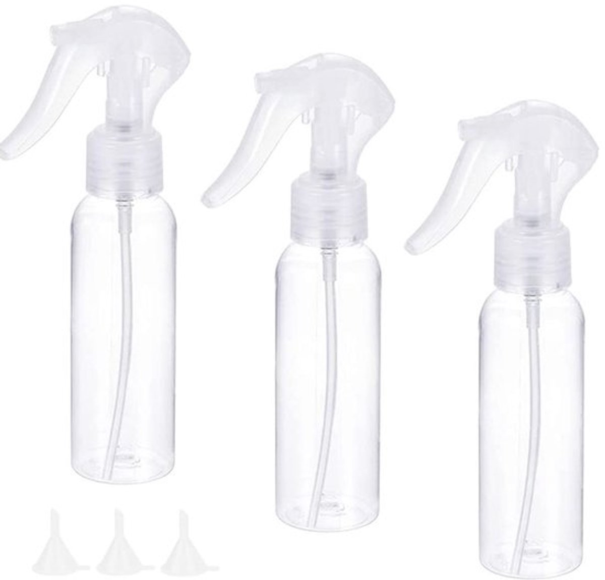 Spuitfles - Tuin - Multifunctioneel - 200 ml - Transparant - Inclusief trechters - Geschikt voor huishoudelijk gebruik - Voor kappersgere...
