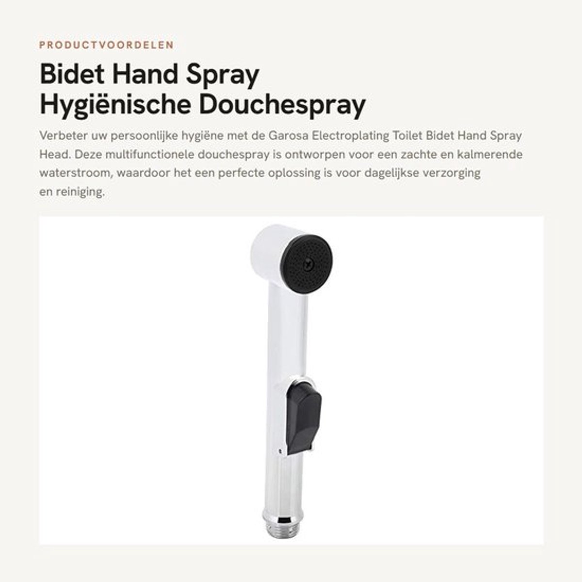 Bidet Hand Spray - Hygiënische Douchespray - Persoonlijke verzorging - Voor luiers - Comfortabel gebruik - Waterbesparend - Voor dagelijk...