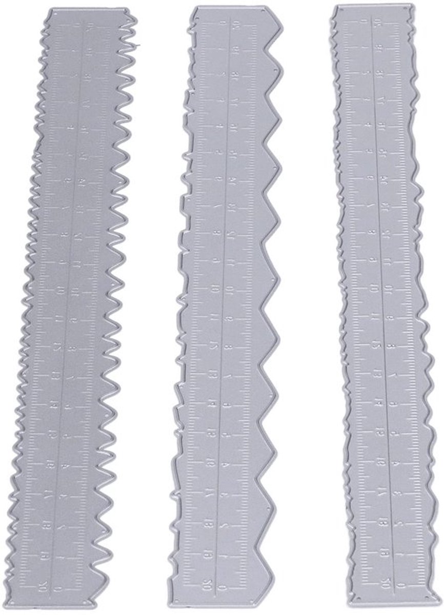 Papierliniaal Metalen - Scheurliniaal - Snijsjabloon - Doe-het-zelf Handwerk - Lichtgewicht - Duurzaam Koolstofstaal - Stansvorm