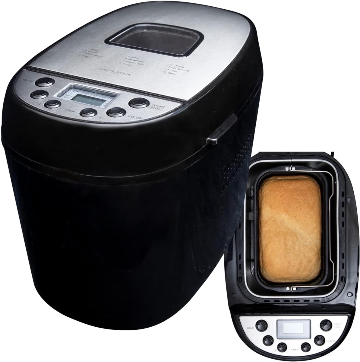 SnelShoppen - Broodbakmachine met 12 Digitale Programma's, Automatische Ingrediënten Compartment, 1350g Capaciteit, 13-Uur Timer, Warmhoudfunctie, Voo