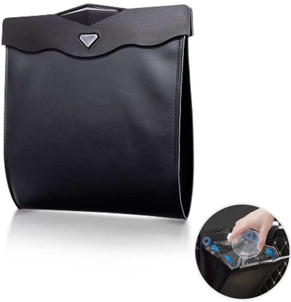 Magnetische Afvalbak voor Auto - LED Verlichting - Waterdicht en Multifunctioneel - Perfect voor Auto's - Handig en Praktisch - Geschikt...