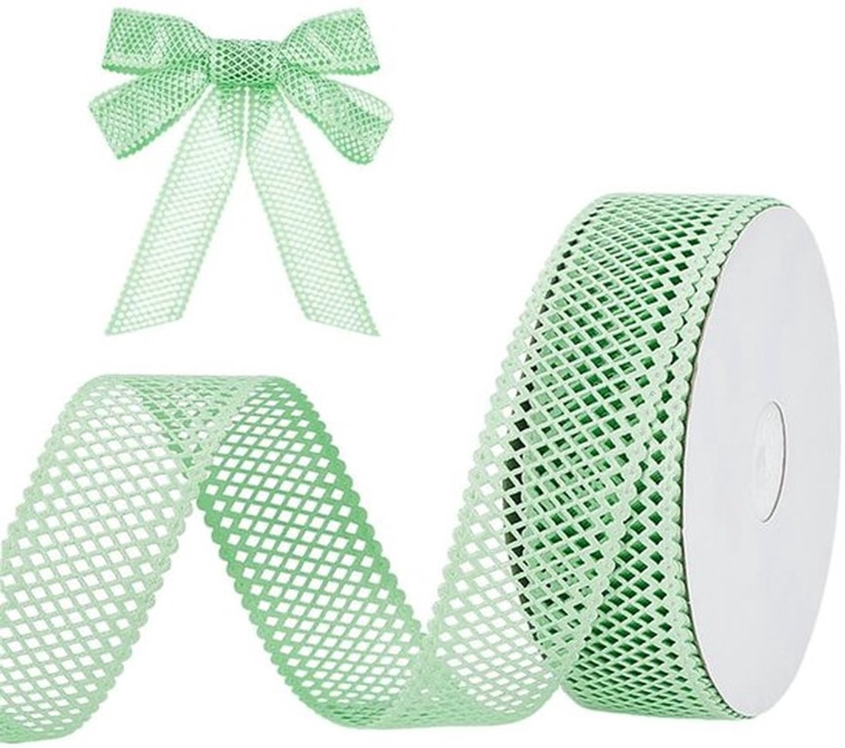 Roosterlint 18,3 m - Decoratief Lint 38 mm - Polyester Kantlint - Geschenkverpakking - Bui