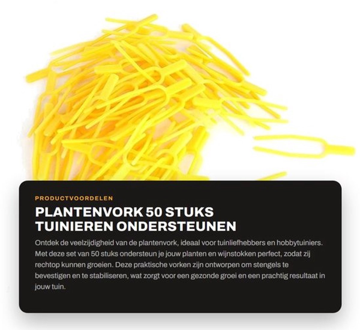 Plantenvork 50 Stuks - Tuingereedschap - Ondersteunen - Bevestigingsklem - Wijnstokken - Stengels - Rechtop Groeien