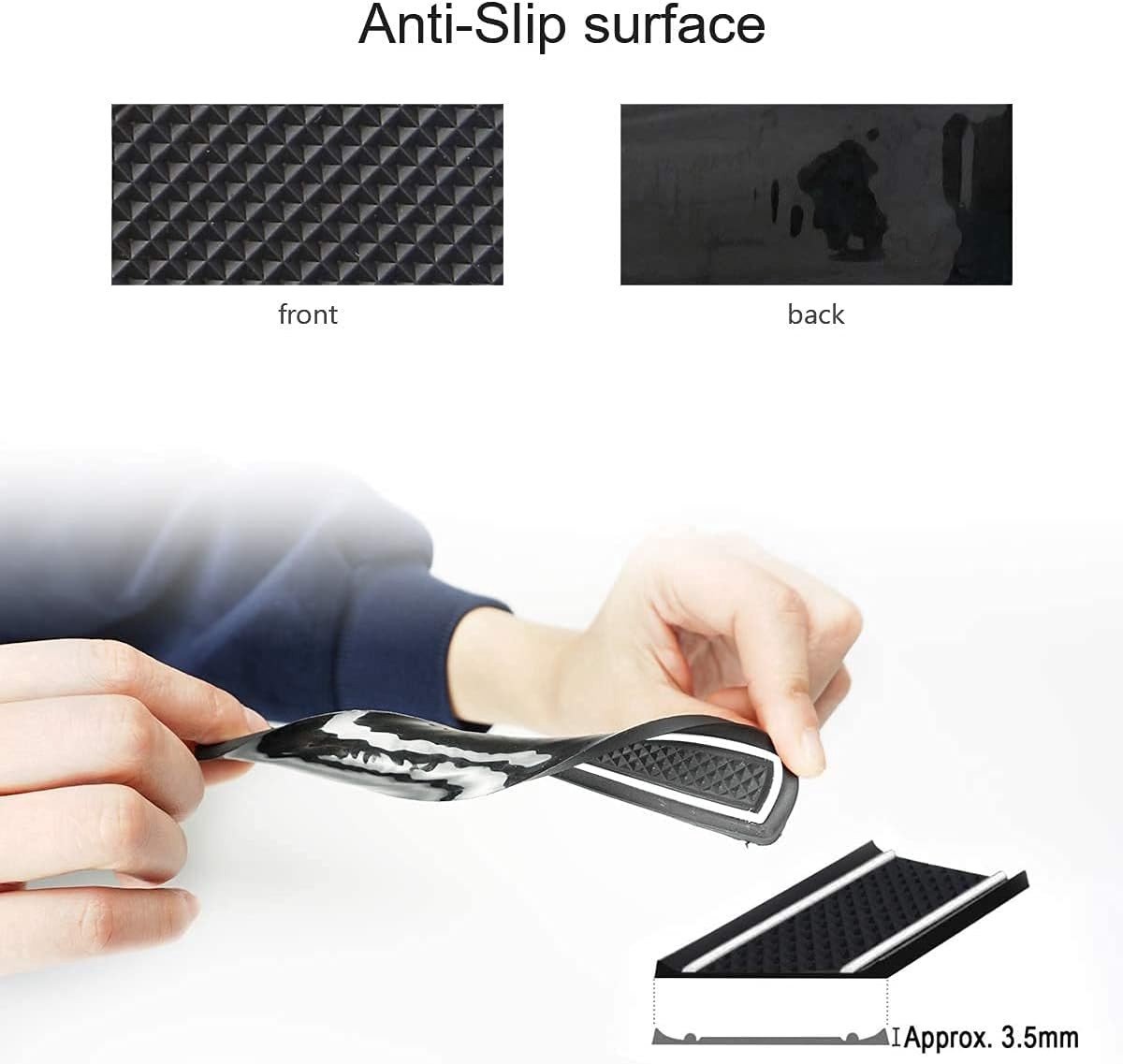 Anti-stof antislipmatten voor Polo 2011-2016 autoaccessoires rubberen matten voor bekerhouder, deursleuven, middenconsole voor 9 stuks (wit)