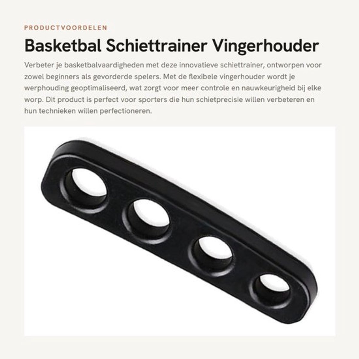 Basketbal Schiettrainer Verbeterde Schietprecisie - Flexibele Vingerhouder - Handtrainer - Sportschool - Natuurlijke Bewegingsvrijheid - Optimale Controle
