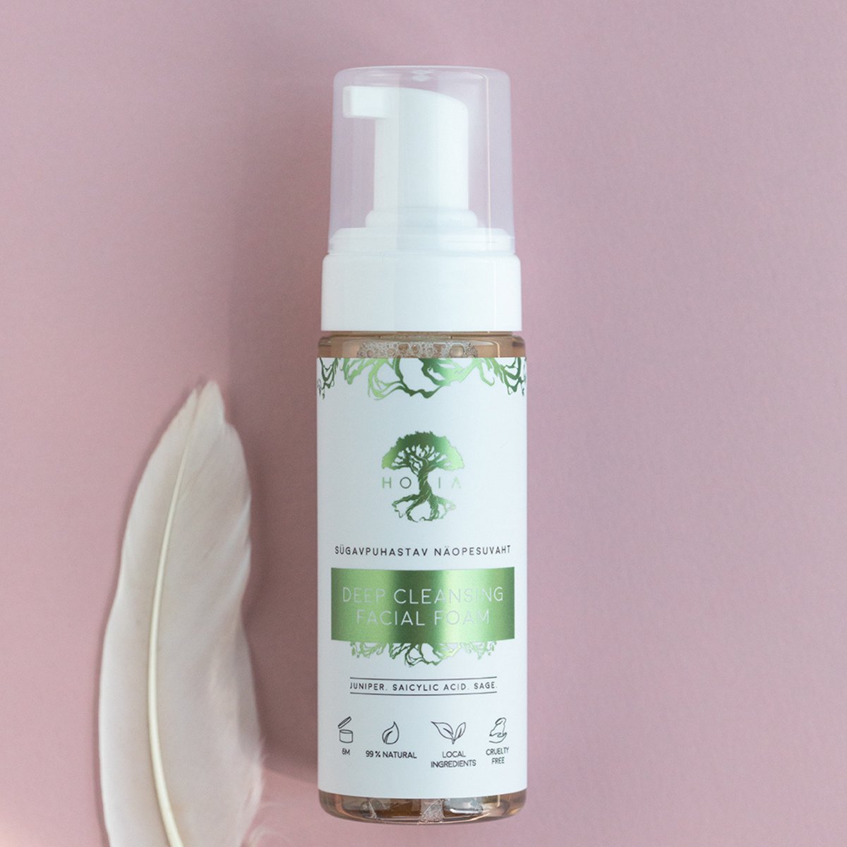 Diep Reinigende Gezichtsschuim met Jeneverbes en Salie - 150ml