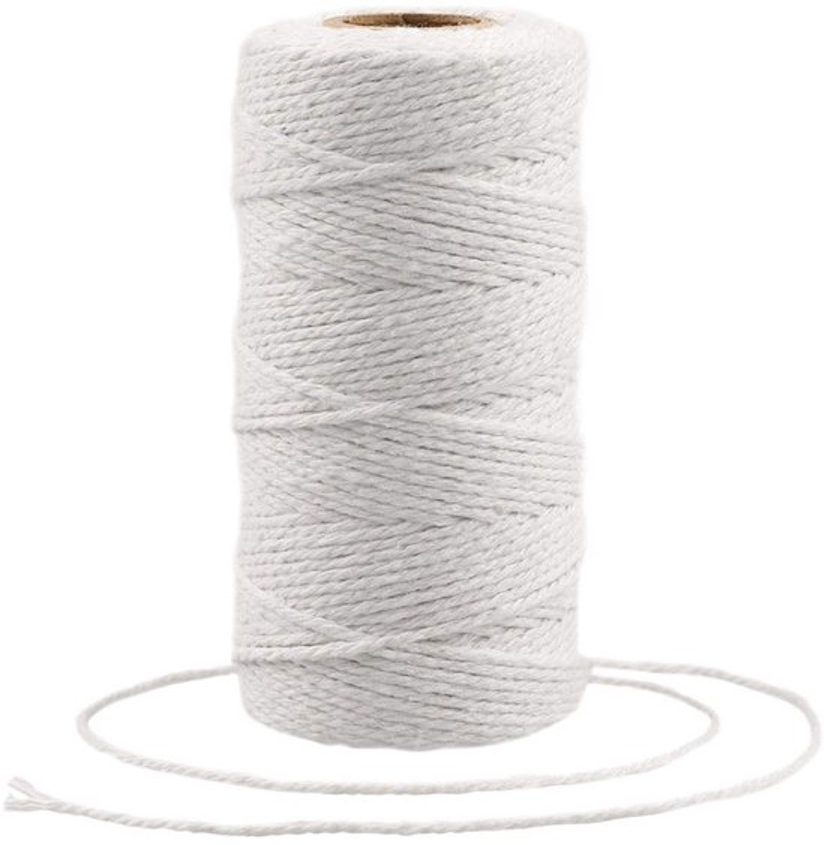 Katoenen Touwtje 100 m - Bakkers Touw - Ambachtelijke Draad - DIY Kunstambachten - Duurzaam - 2 mm Diameter