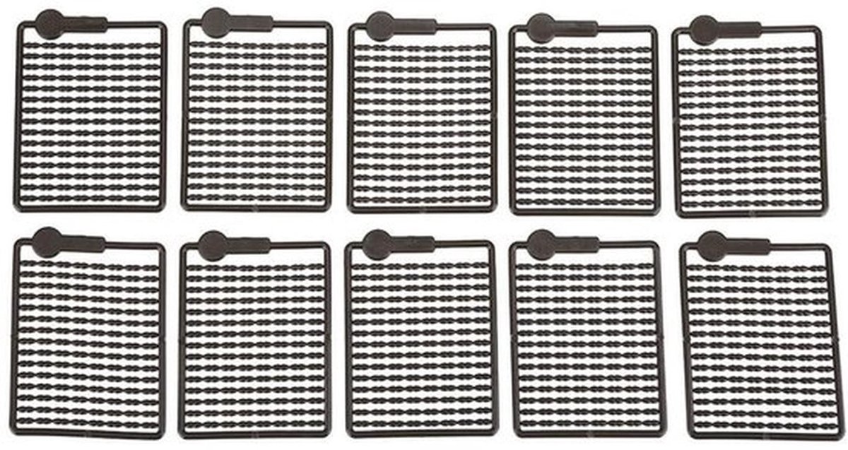 Haar Rigs 10 Stuks - Gebogen Karperhaak - Anti-Klit Wartel - Aas Stoppers - Vlochten Lijn Verlengers - Effectieve Visoplossing - Karper Rigs