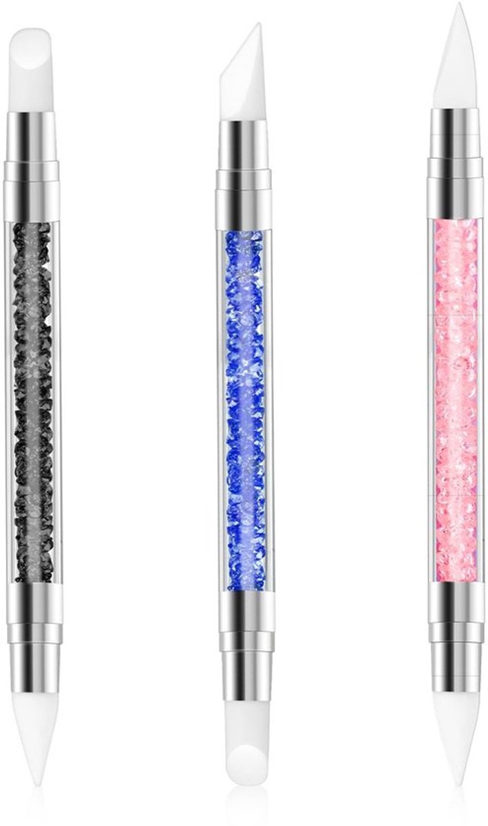 Nail Art Pen - 3D-effect - Siliconen Hoofd - Acryl Handvat - Duurzaam - Ergonomisch Ontwerp - Nagelgereedschap