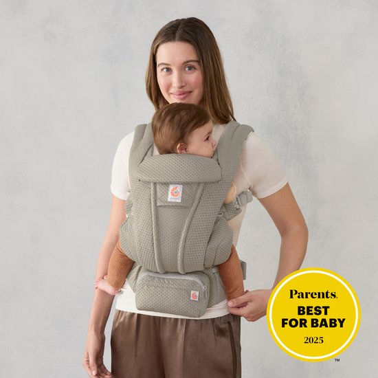 Ergobaby Omni Deluxe Mesh Draagzak - Soft Olive van Merkloos — afbeelding 2