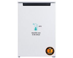 Bella BVR130-040CW - Vriezer tafelmodel - 3 jaar garantie - Vrijstaand - Energielabel C - 87 Liter - Wit