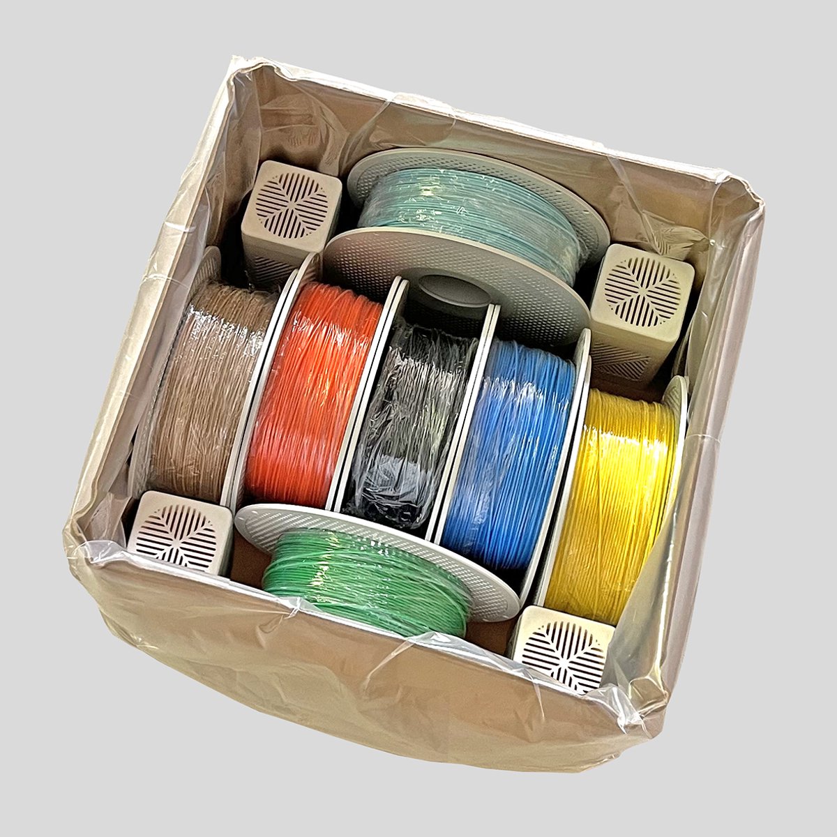 Filament BewaarBox - 3D printer filament opbergdoos - Droge Filament Opbergbox voor 7 Rollen - Luchtdichte Filament Bewaarbox met Inliner - Vochtvrij Filament Opslaan