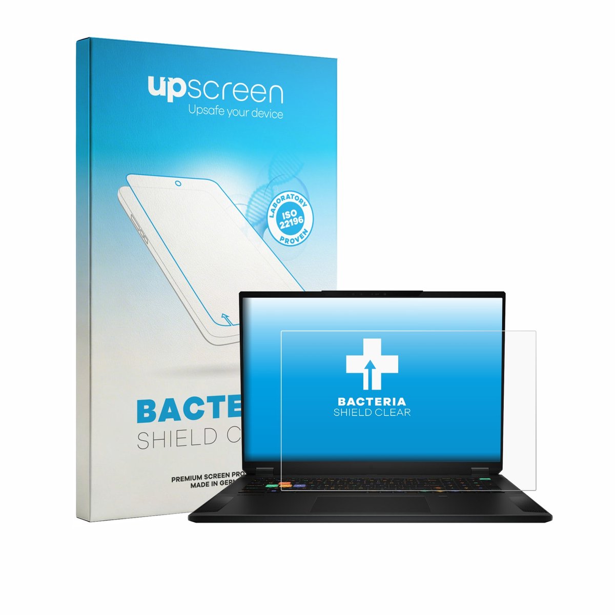 upscreen - Screenprotector voor MSI Stealth 18 HX AI - Folie Beschermfolie transparant antibacterieel