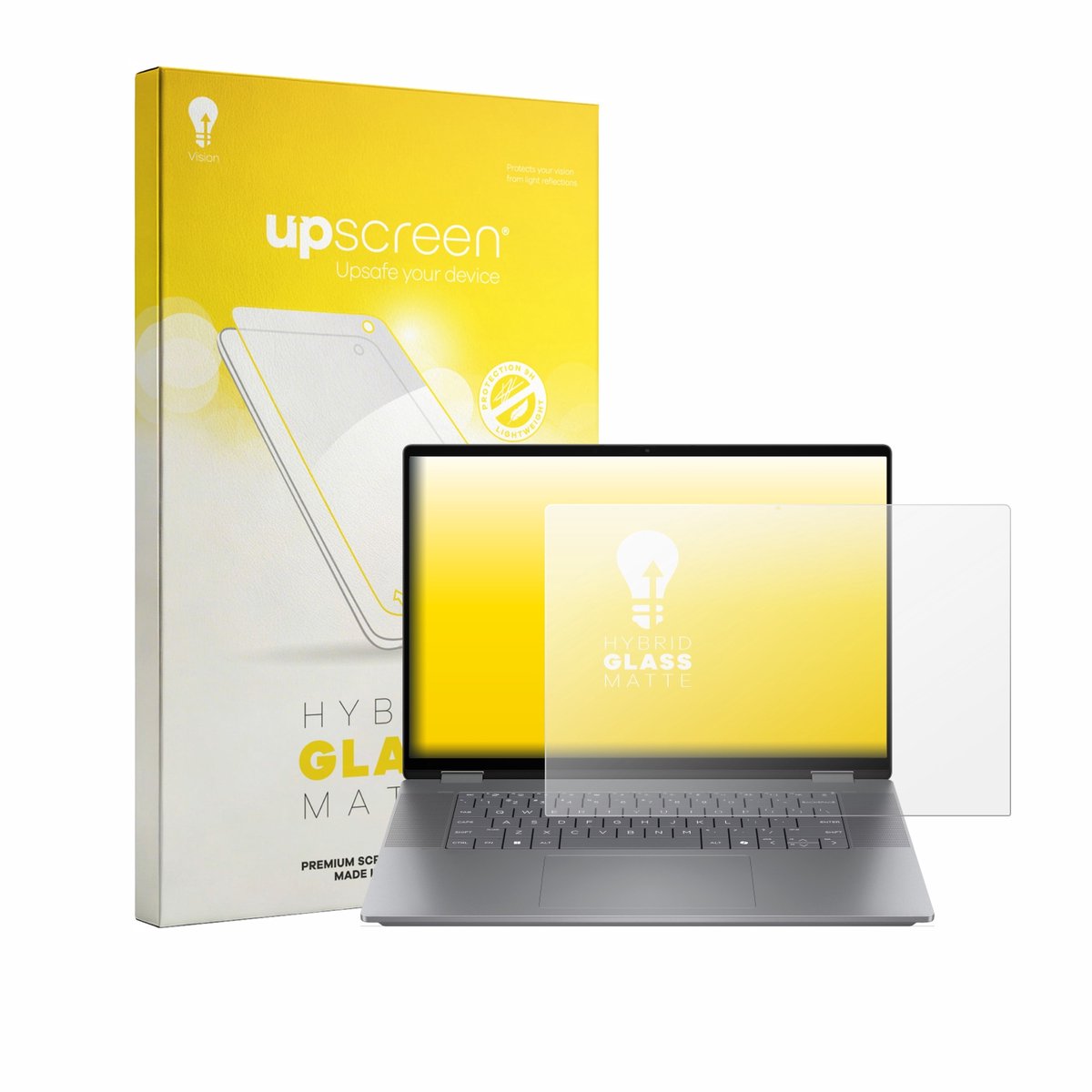 upscreen - Screenprotector voor HP OmniBook X Flip NGAI 16-ar - Folie Beschermfolie Beschermglas matte