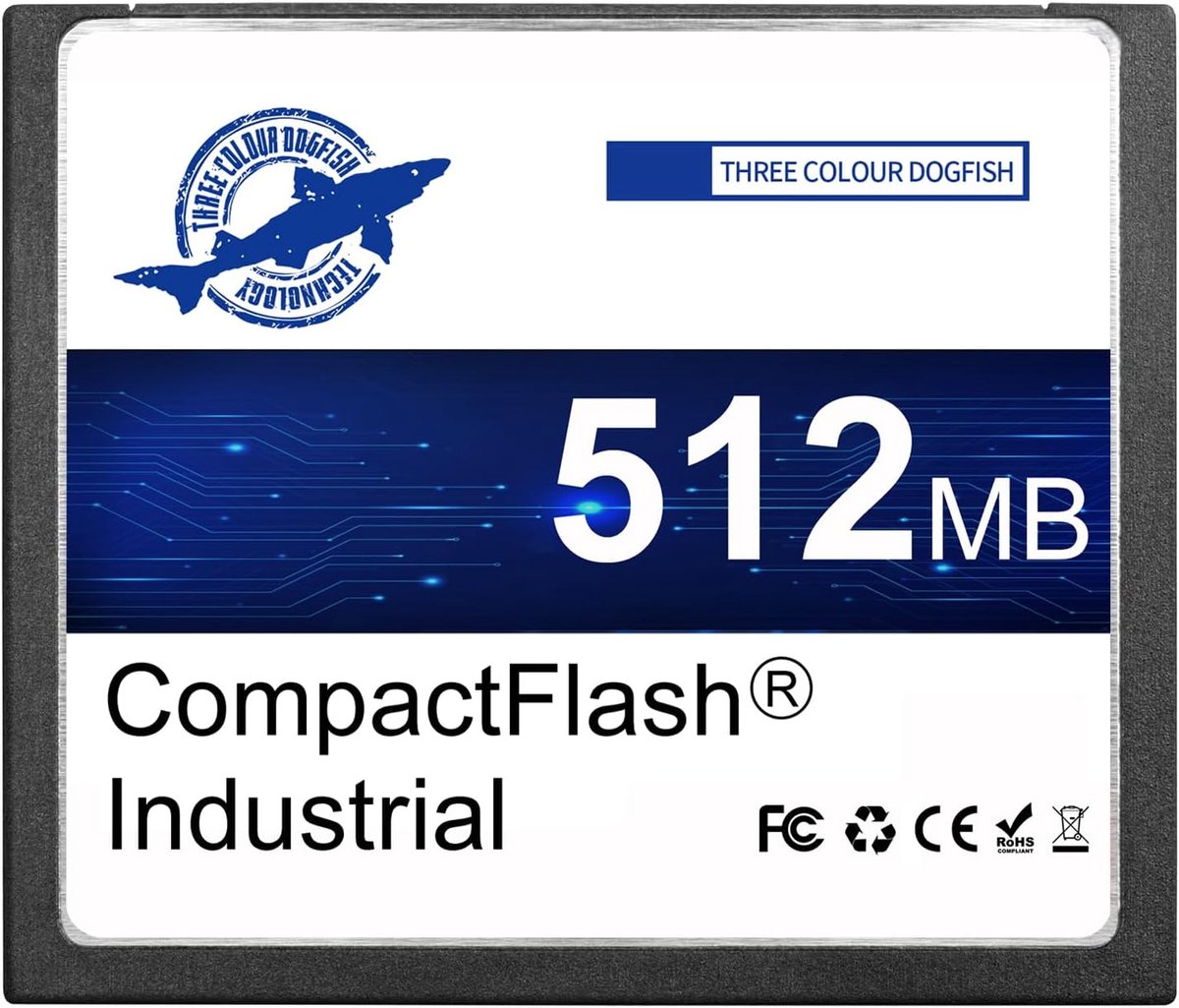 SnelShoppen - 512MB Compact Flash Geheugenkaart - Industrieel CF Type I - FAT16 Voor Vintage Digitale Camera's en Apparatuur - Compatibel met Adverten
