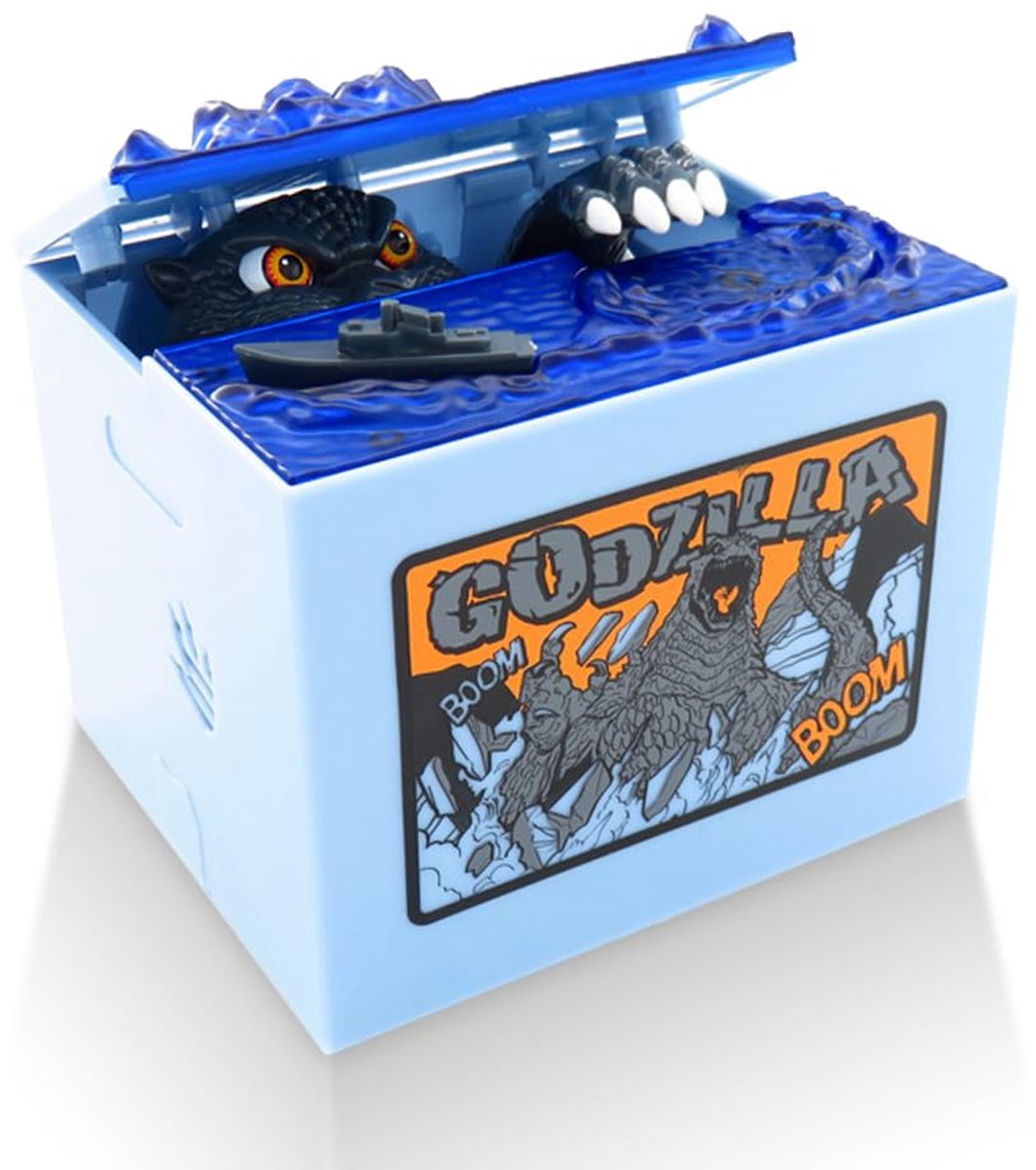 SnelShoppen - Elektronische Spaarpot voor Kinderen - Grappige Dinosaurus Spaarvarken in Blauw - Perfect Cadeau voor Verjaardag, Feest en Spaarplezier
