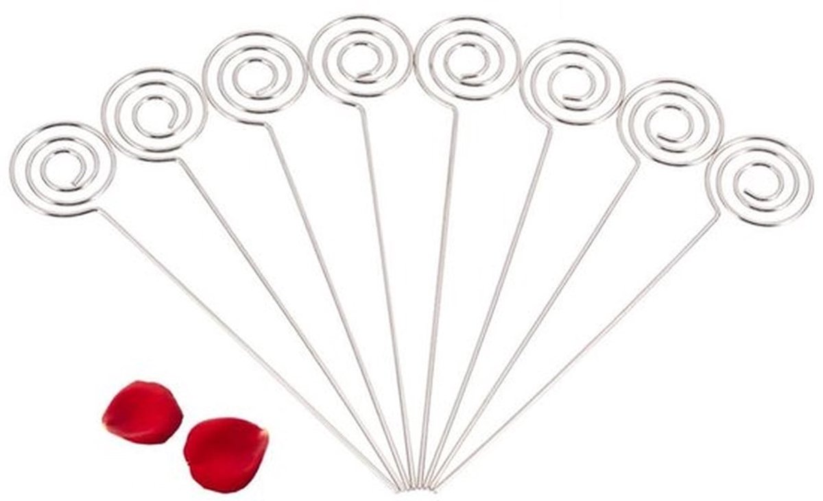 - Memo Clip Houders - Decoratief - Zilver - Metalen Foto Kaart Beeld Clips - Ideaal voor K