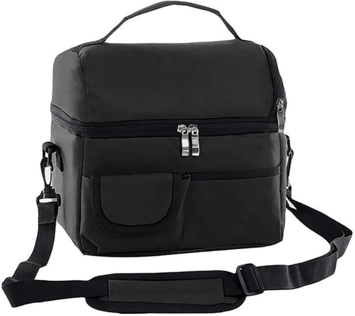 Koeltas Dubbellaags - Geïsoleerde Lunchbox - Opvouwbaar - Oxford-Stof - Warmtebehoud 3-6 Uur - Afmetingen 25x23x16 cm