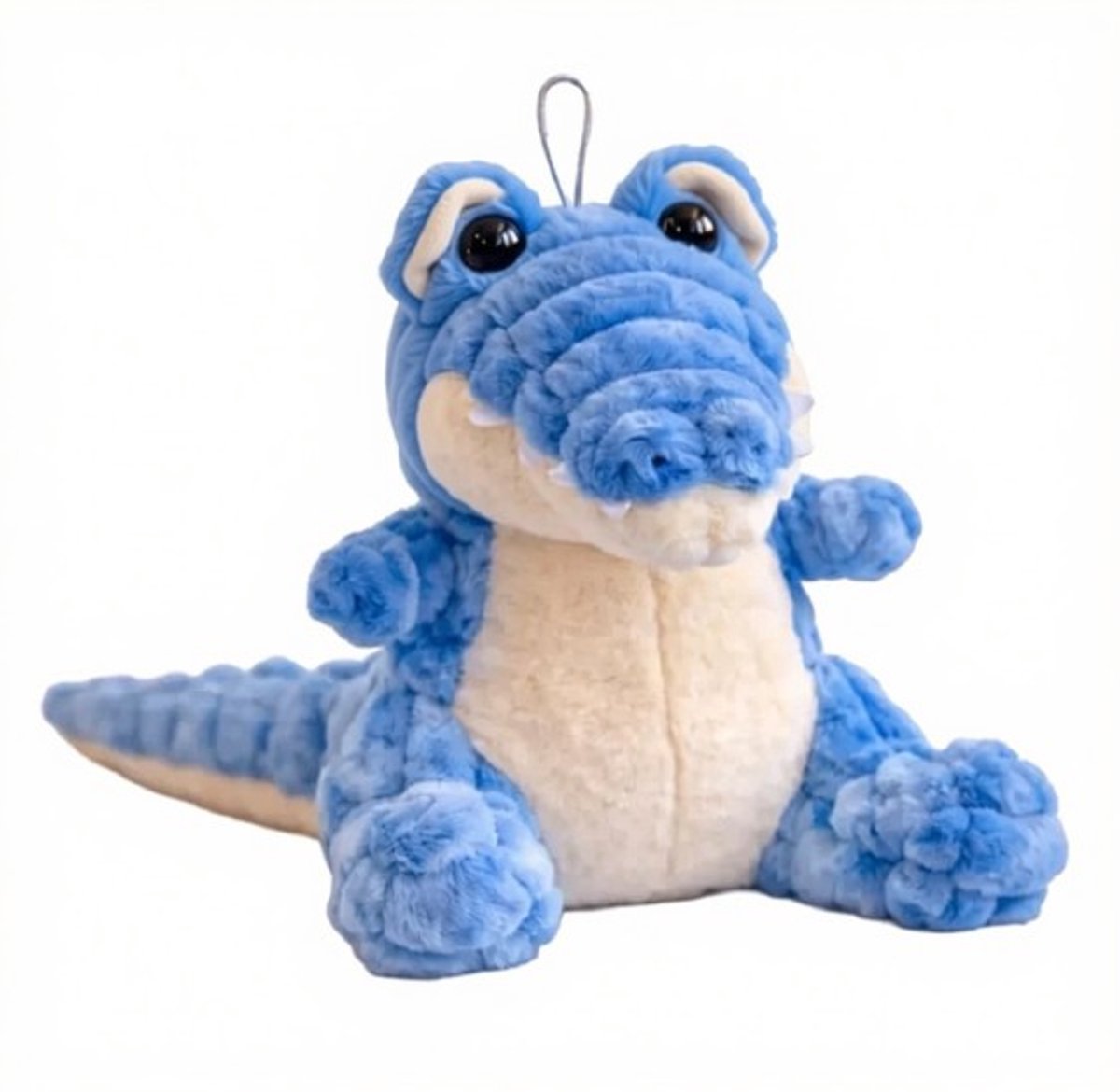 Krokodil Blauw Zittend Pluche Knuffel 30 cm - Speelgoed Knuffels voor Kinderen Jongens Meisjes - Crocodile Plush Toy - Aligator knuffel