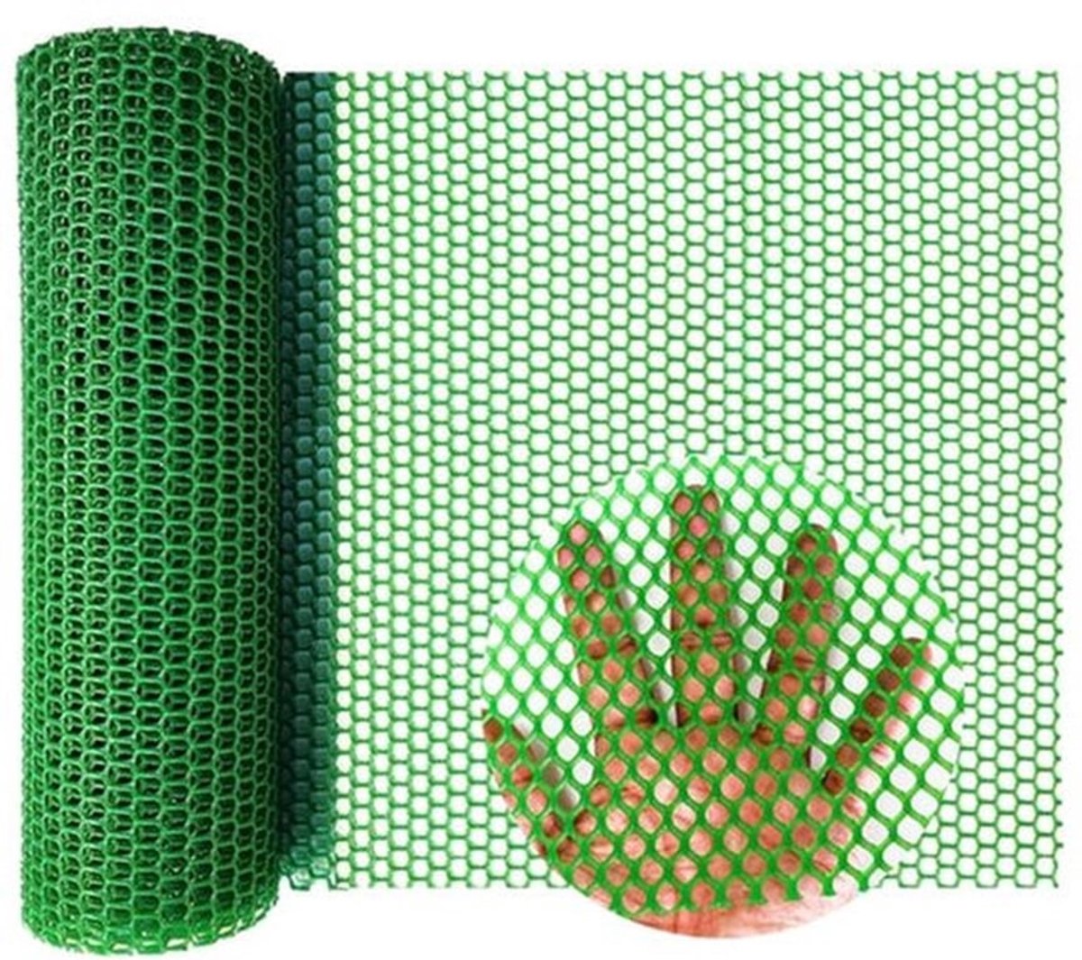 Rol van zeshoekig plastic gaas, geschikt voor pluimvee, konijnen en tuinen, 40 cm x 3 m, duurzaam en praktisch (milieuvriendelijk).